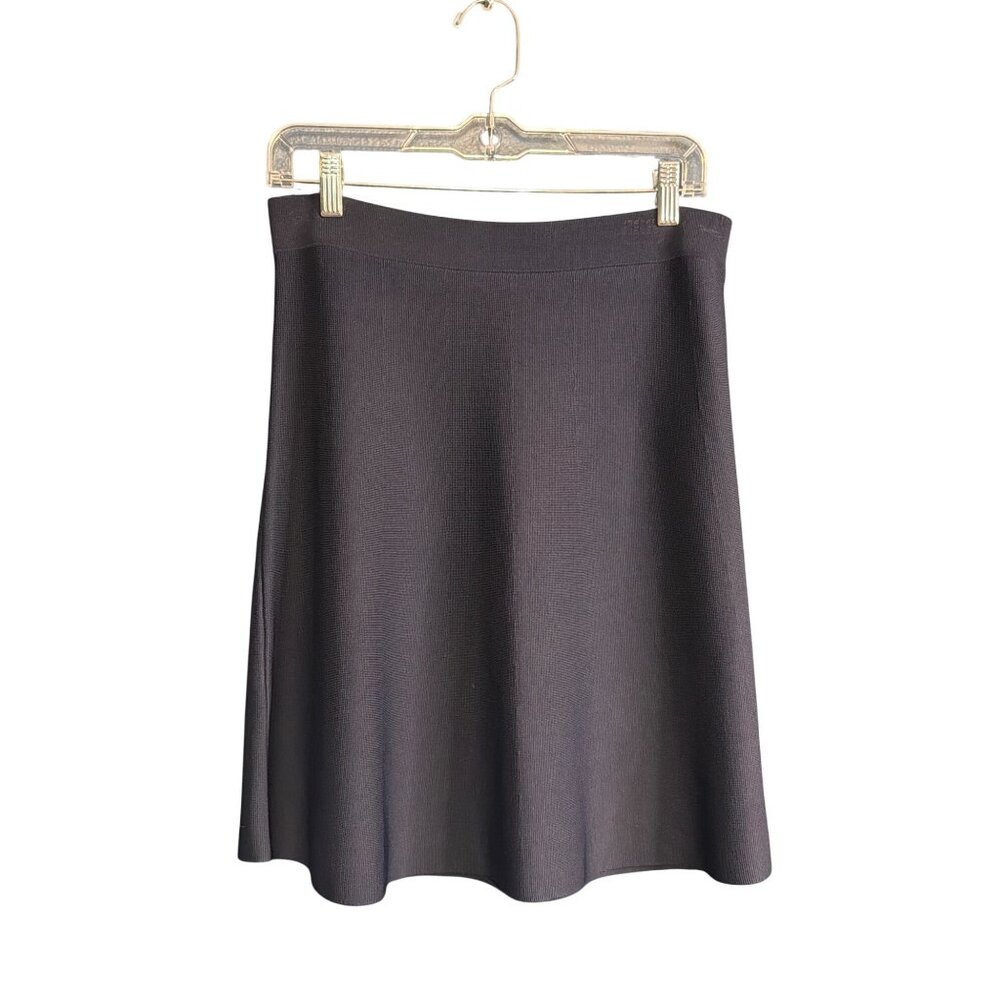 Cabi Blue Knit A-Line Skirt